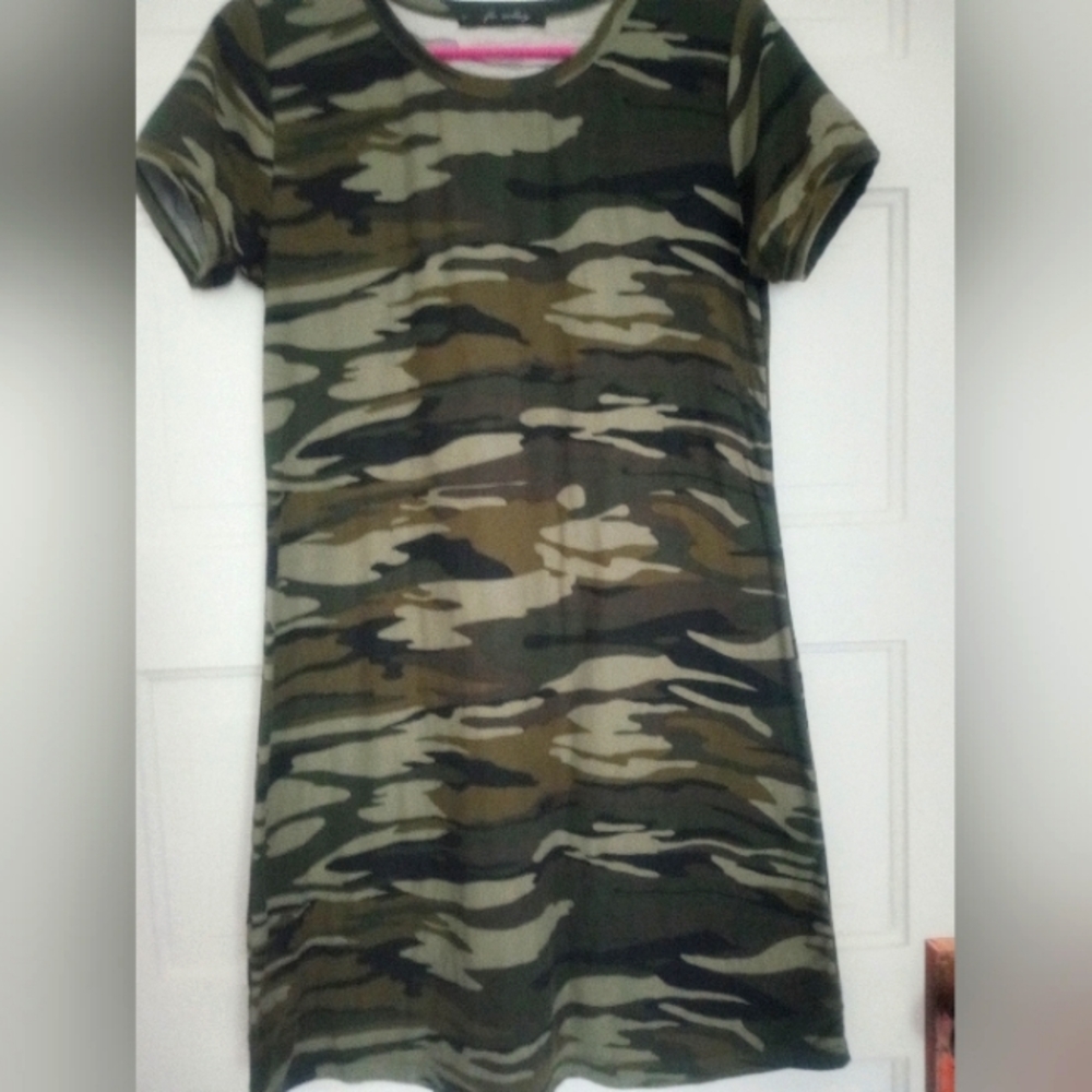 Camo Tee Shirt Dress
